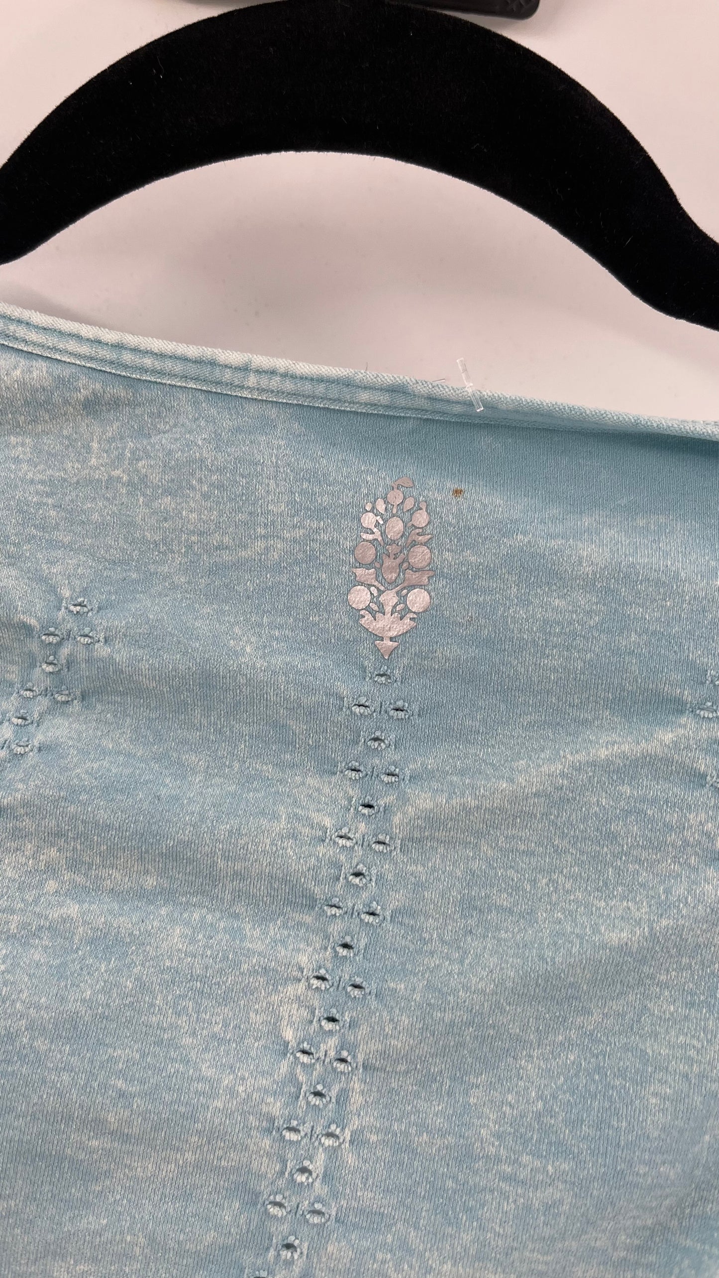 Free People Movement Baby Blue Elastic Good Karma Jumpsuit (M/L)