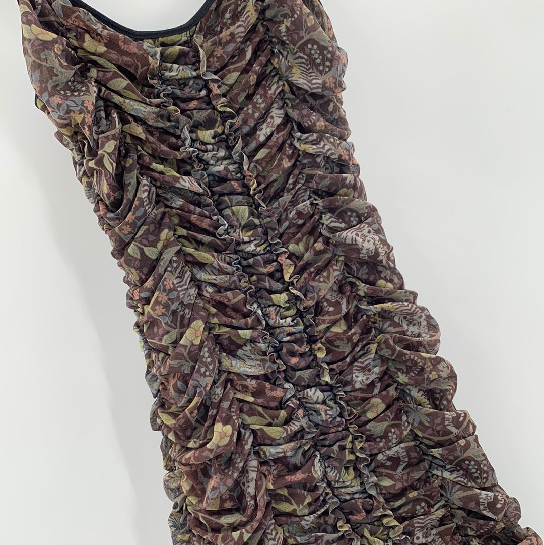 Urban Outfitters Brown Forest Mini Dress (Sz M)