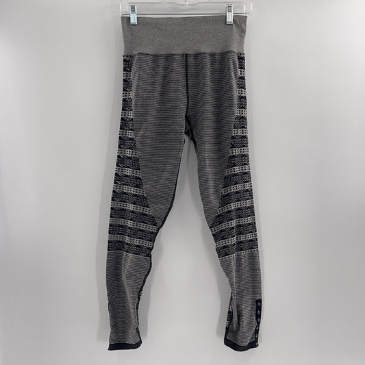 Free People Movement Grey/Black Leggings