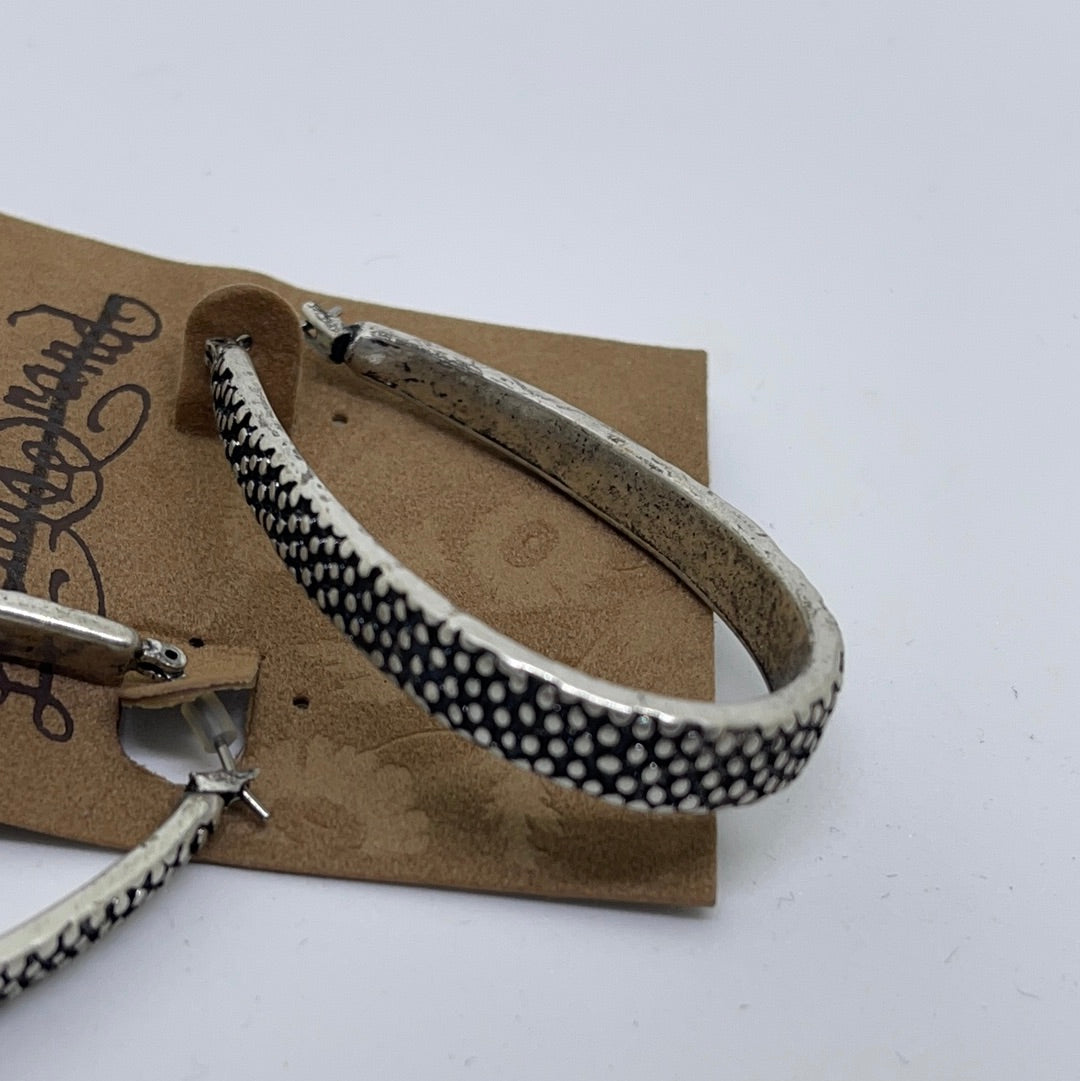 Lucky Brand Metallic Swoop Earrings