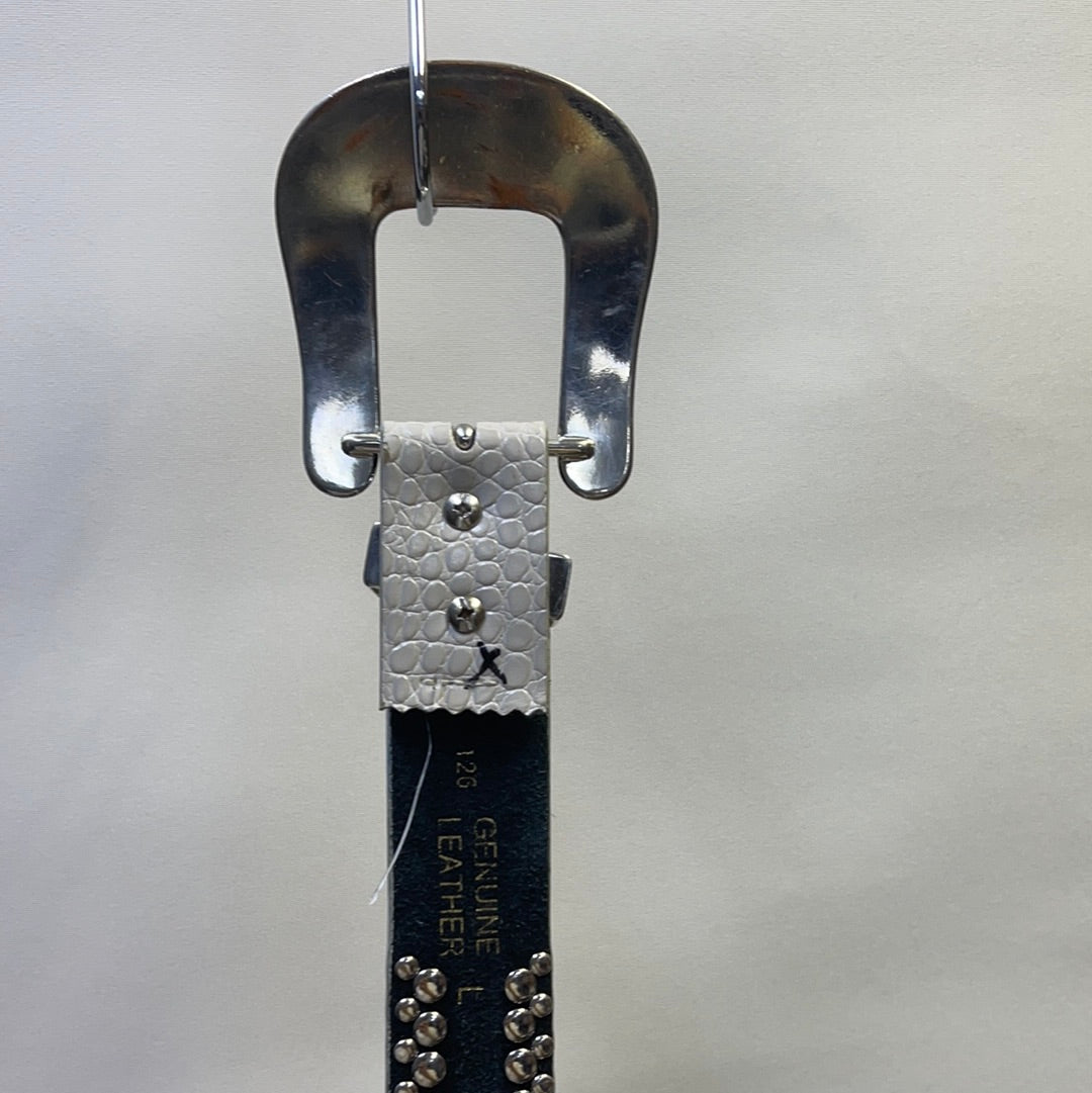 Free People Genuine Leather Studded Gem Belt AS IS
