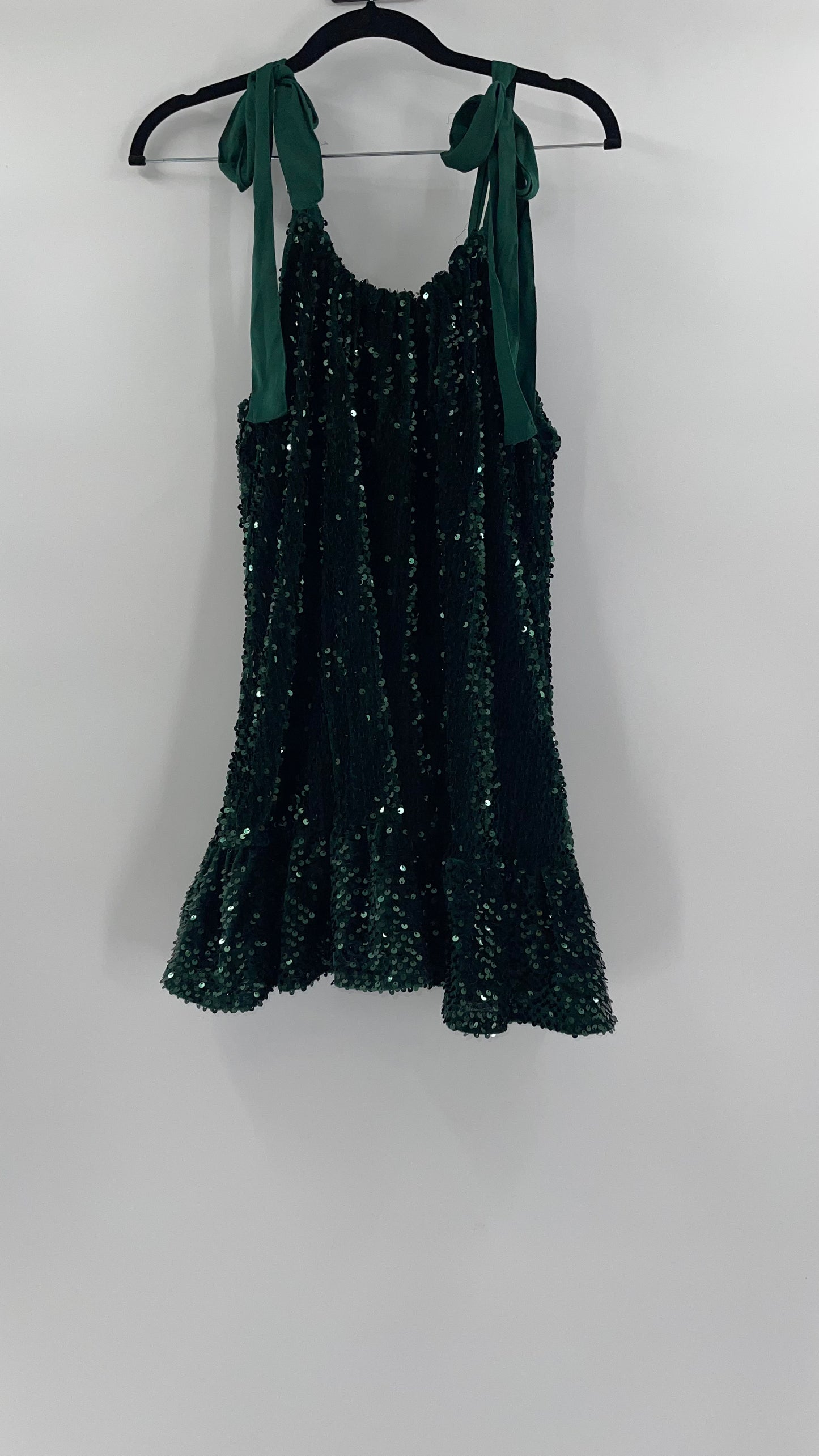Free People Emerald Green Babydoll (XS)