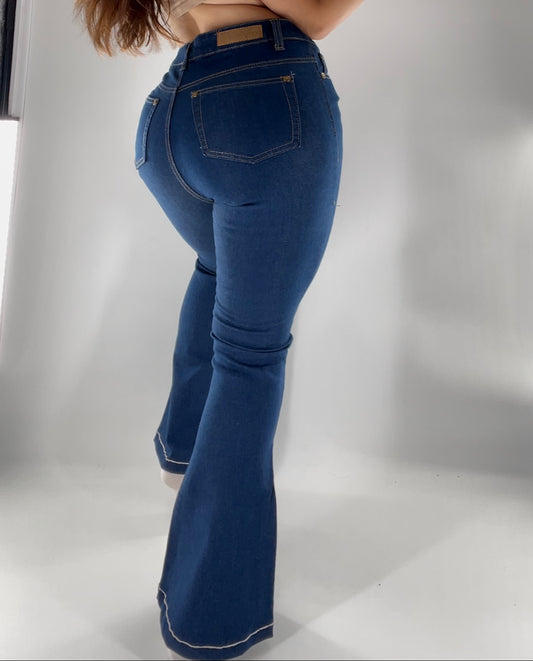 Liquor N Poker Denim Flares (Sz 8)