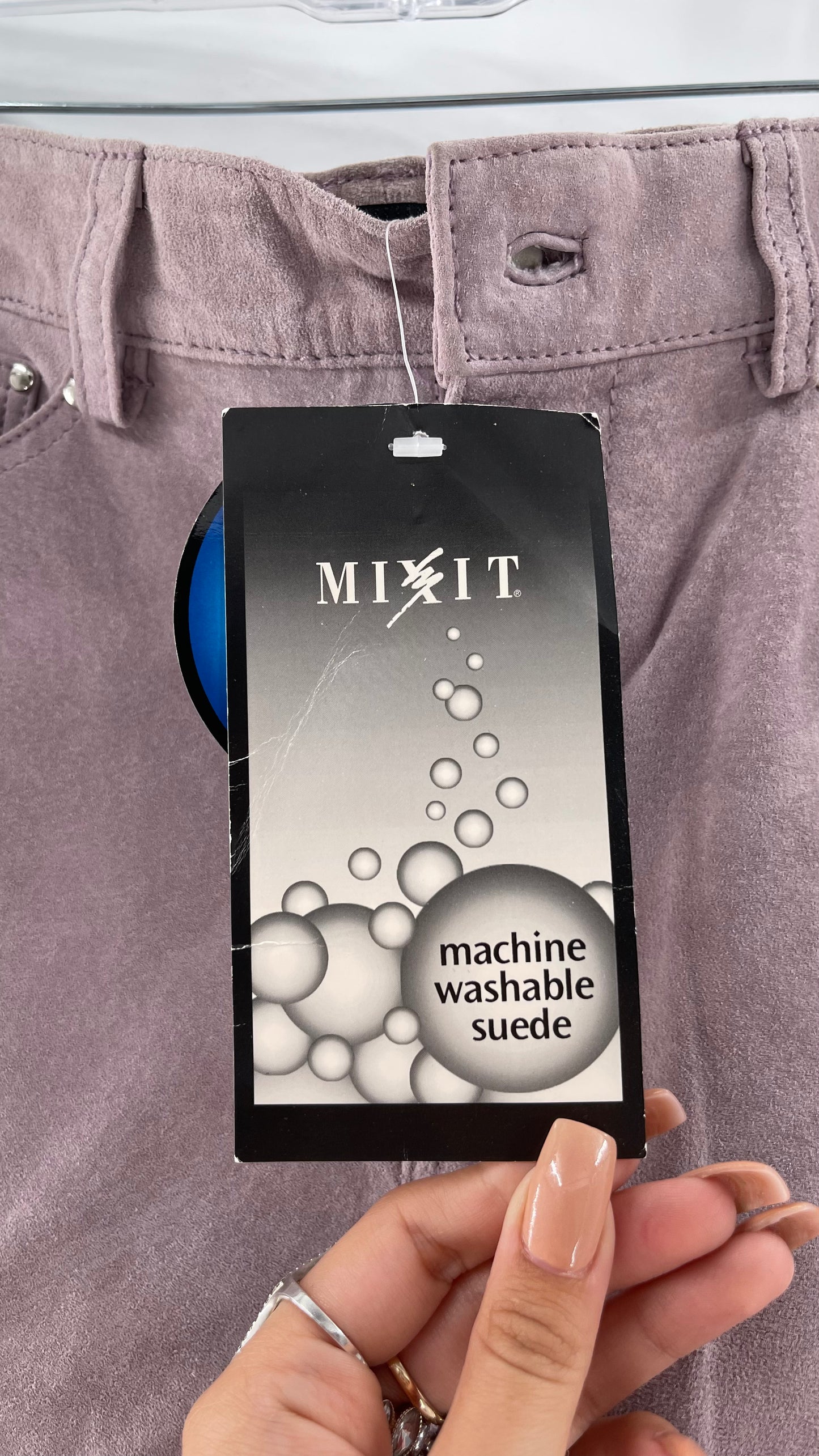 MIXIT Deadstock Vintage Suede High Rise Pants (10)