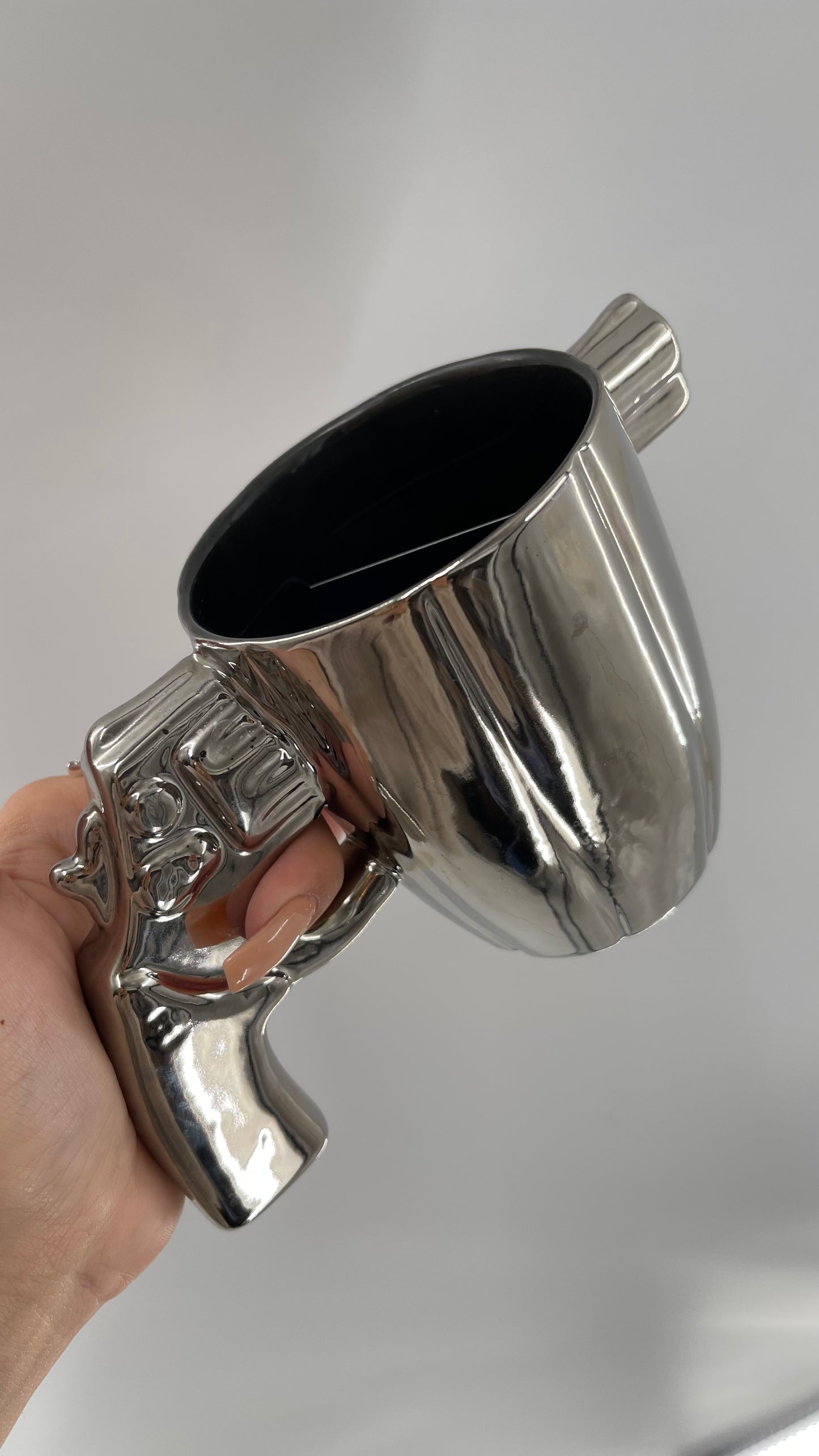 Chrome/Platinum Pistol Mug