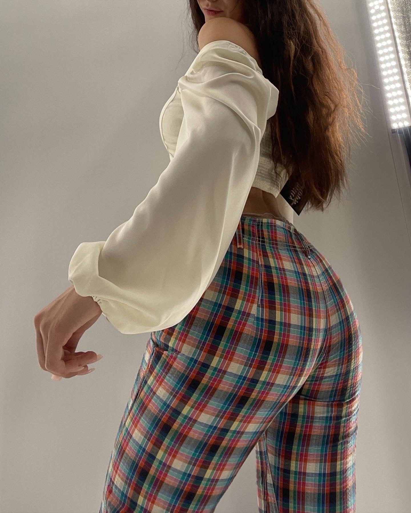 Urban Outfitters White Corset Balloon Sleeve (Small)