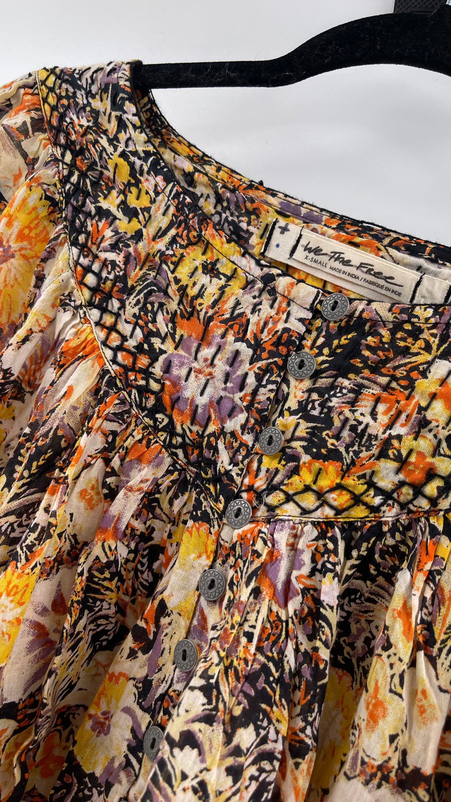 Free People Fall Toned Prairie Top (XS)