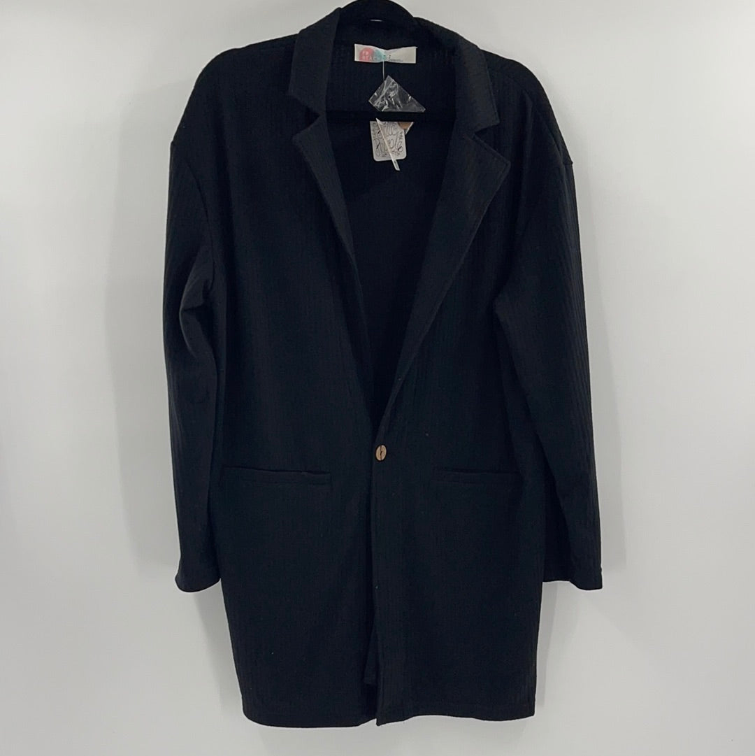 Free People Beach Ribbed Blazer (S)