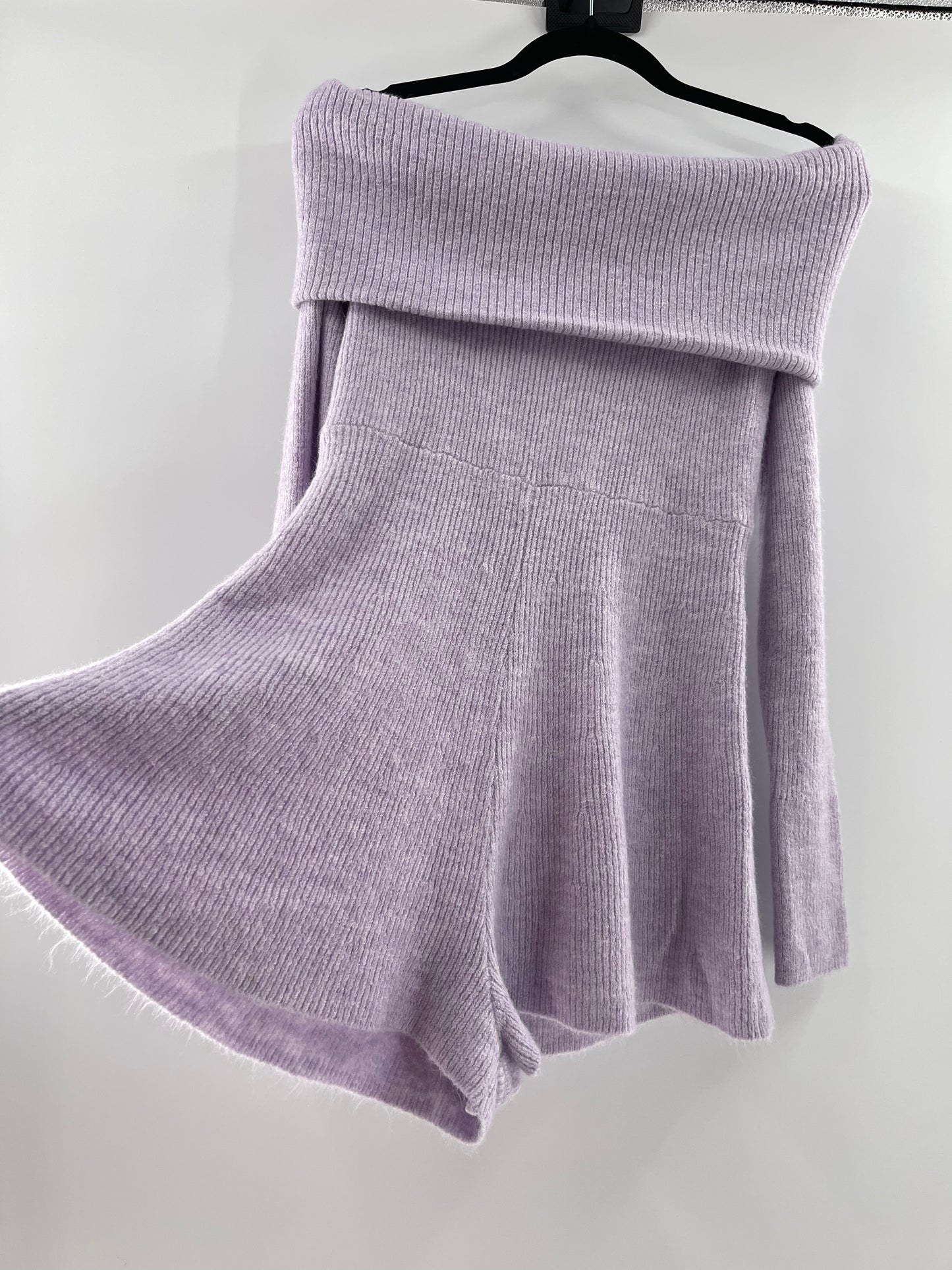 Urban Outfitters Lavendar Knit Playsuit (Large)