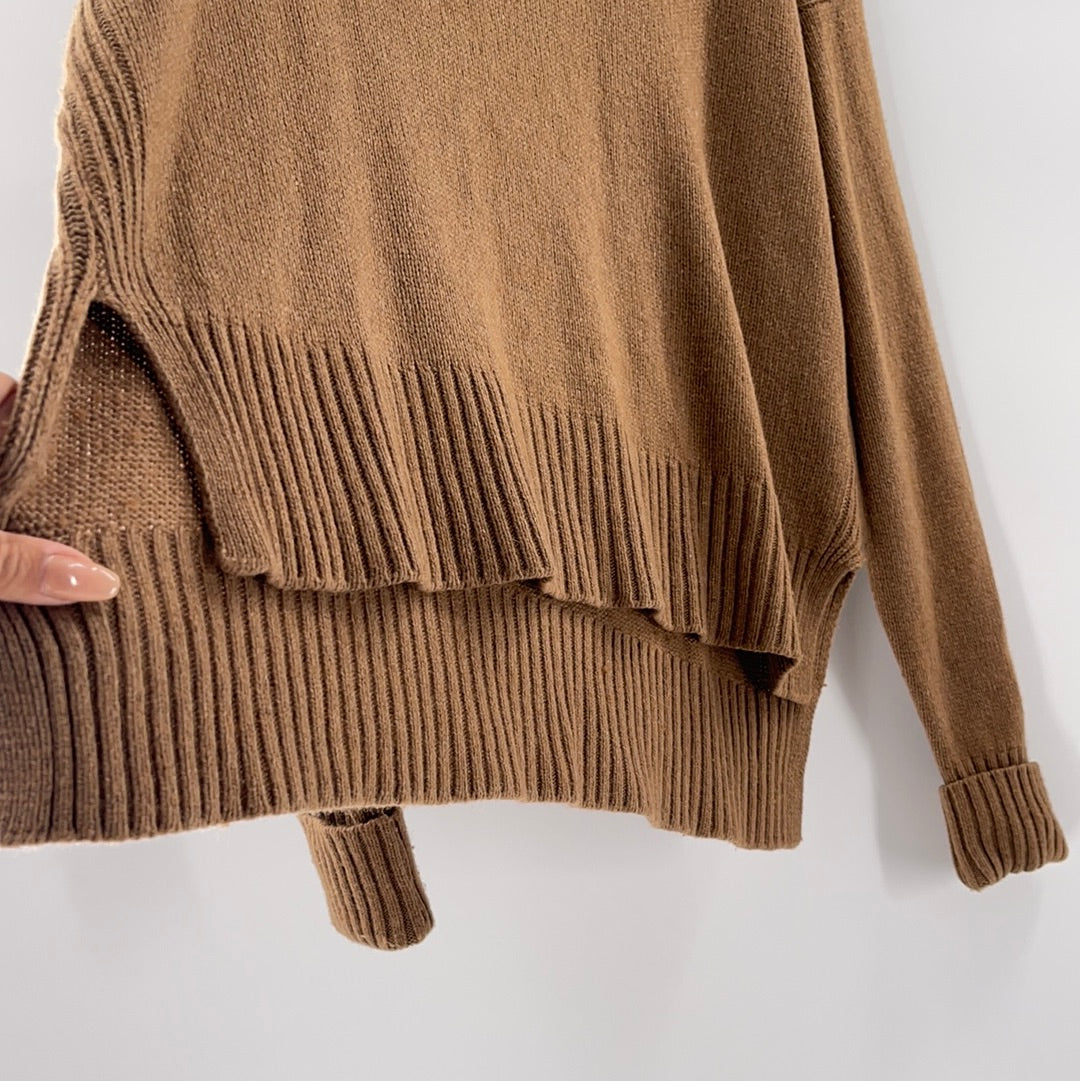 Anthropologie Brown Turtle Neck Sweater (Size Medium)