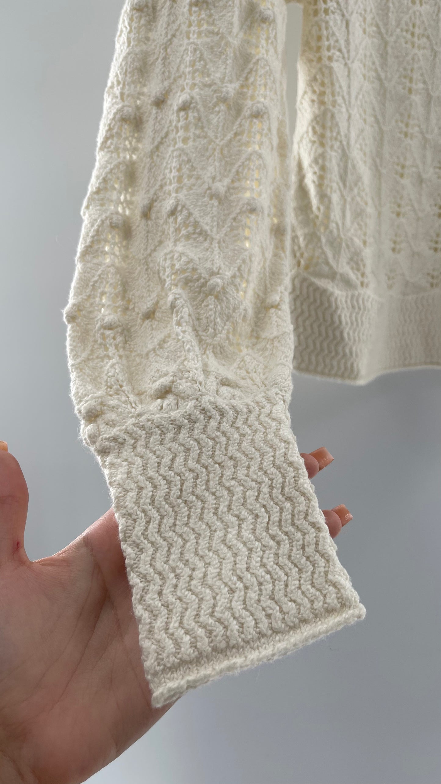 UNSUBSCRIBED Cream Sweater Size S
