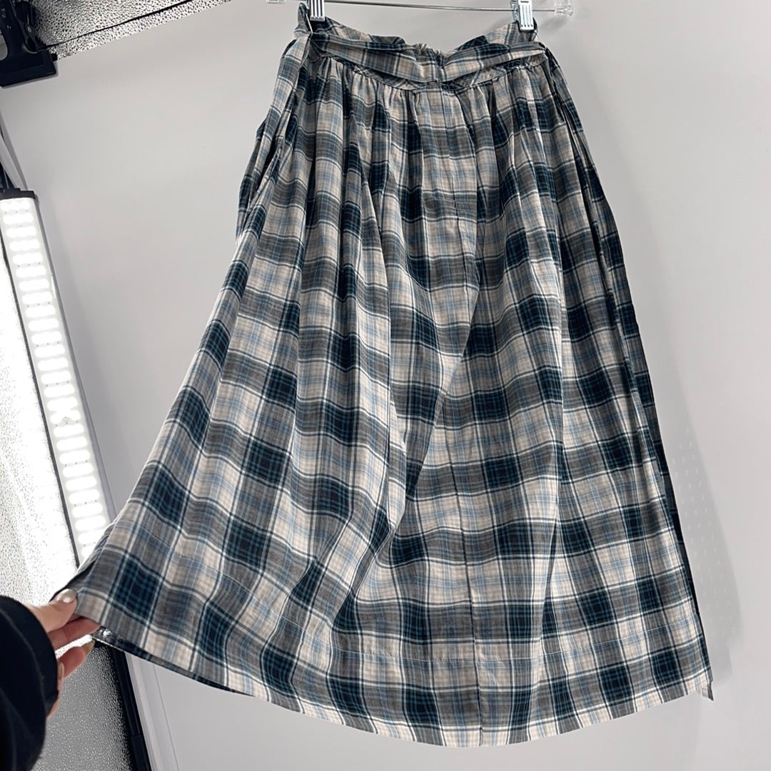 Urban Outfitters Blue Plaid Skirt (Size XS)