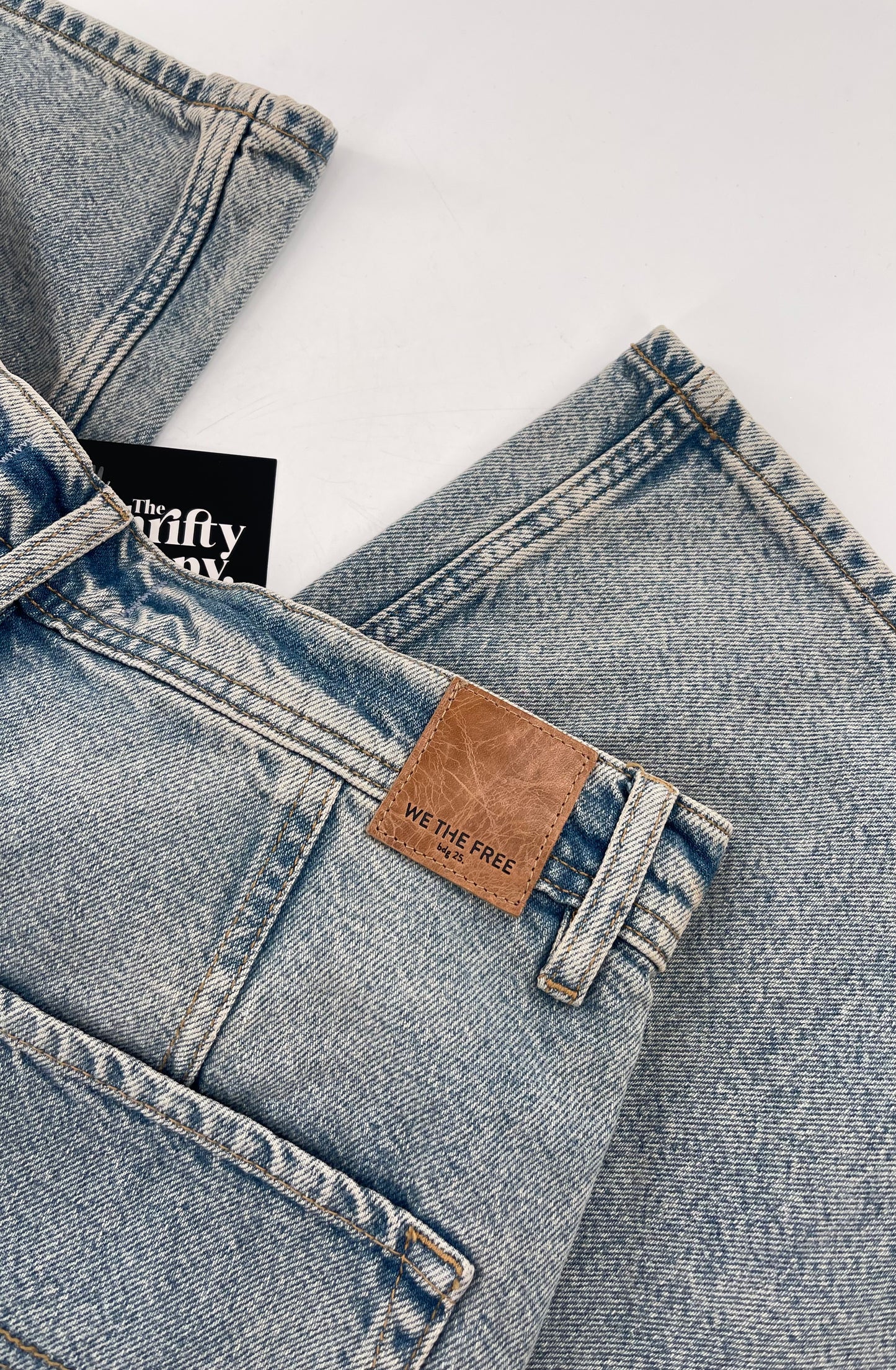 Free People Light Wash Wide Leg Jeans (27)