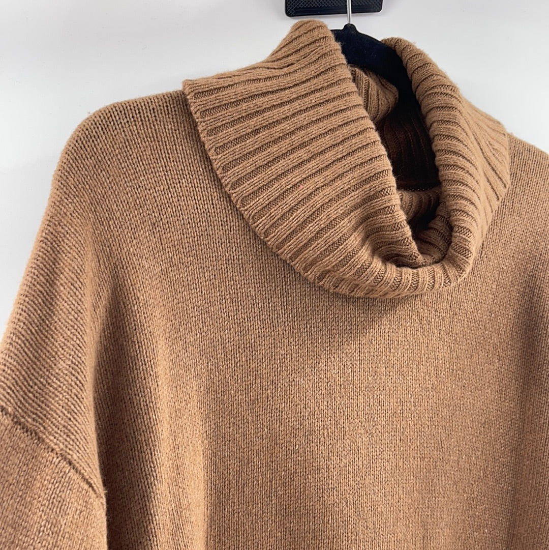 Anthropologie Brown Turtle Neck Sweater (Size Medium)