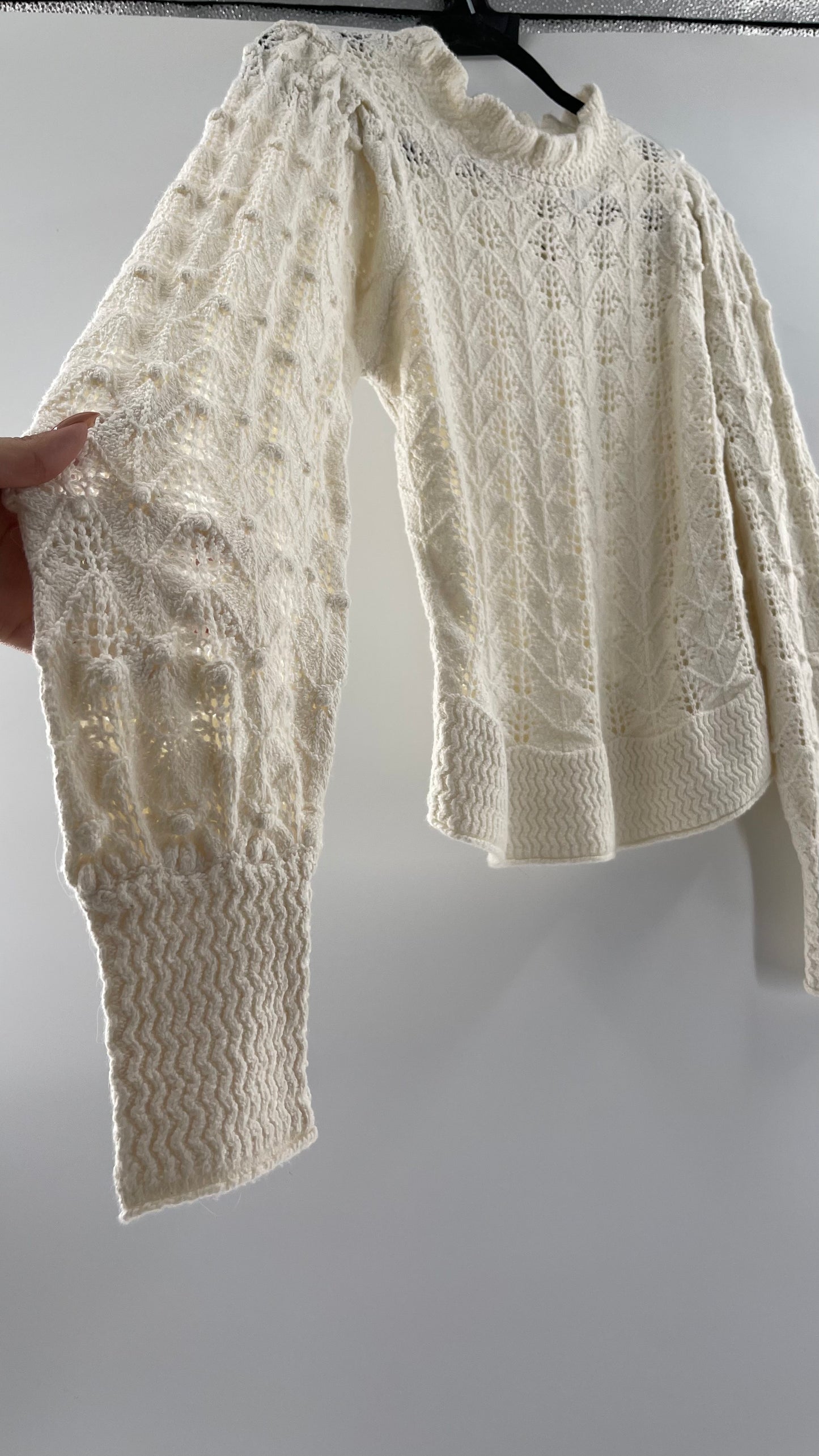 UNSUBSCRIBED Cream Sweater Size S