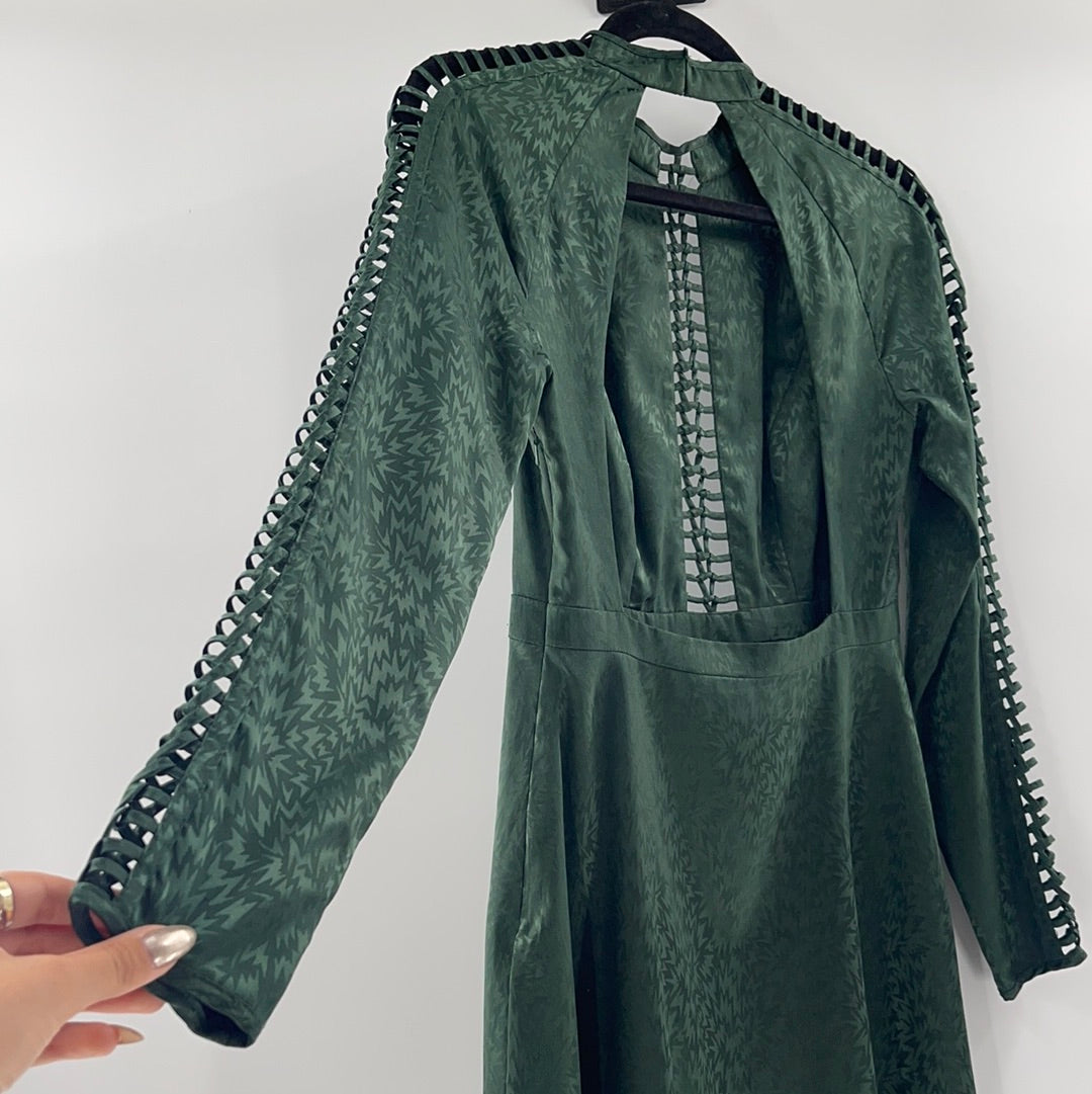 Free People - Emerald Green Cut Out Mini (2)