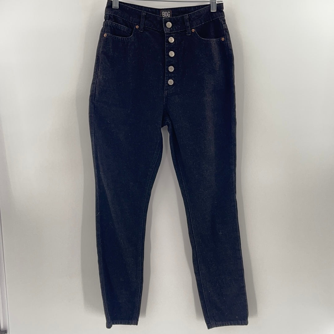 BDG Multiple Button Up Black Jeans (Size 27)