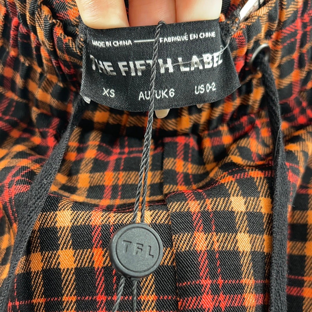 The Fifth Label Plaid Straight Legs (Sz 0-2)
