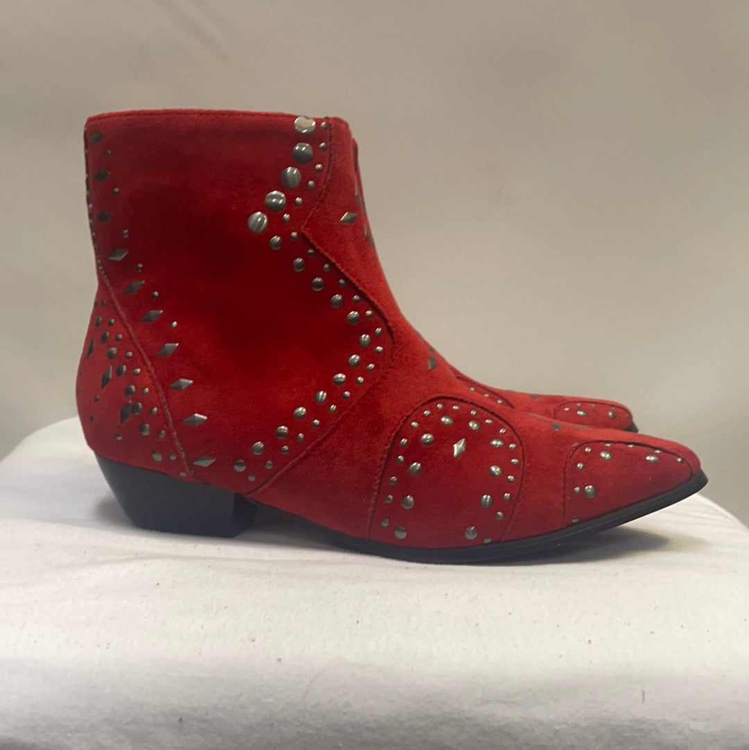 Coconuts by Matisse Red Kirin studded Boots