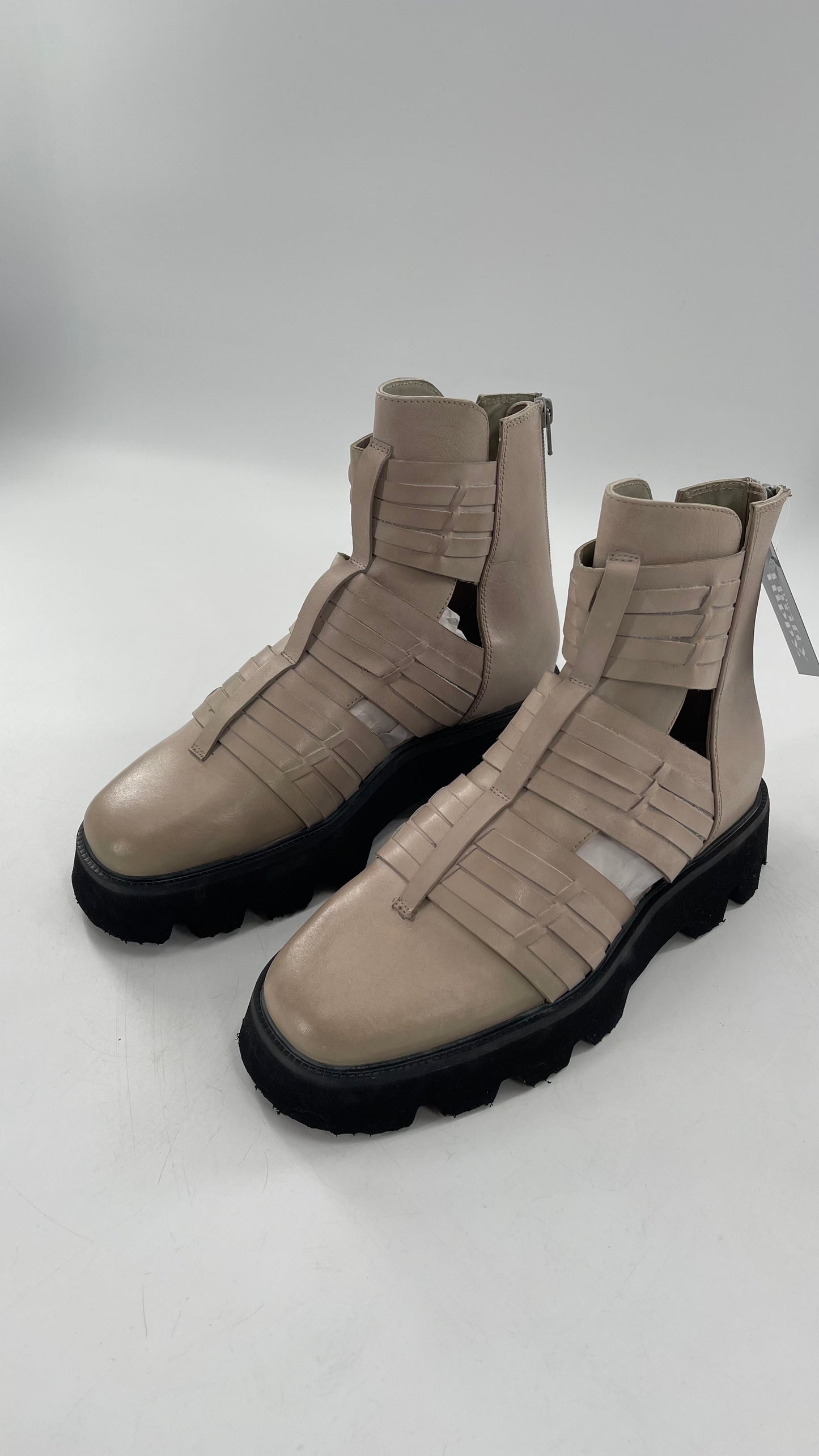 Free People Hydra Huarache Boot in Sand Dollar (39/9)