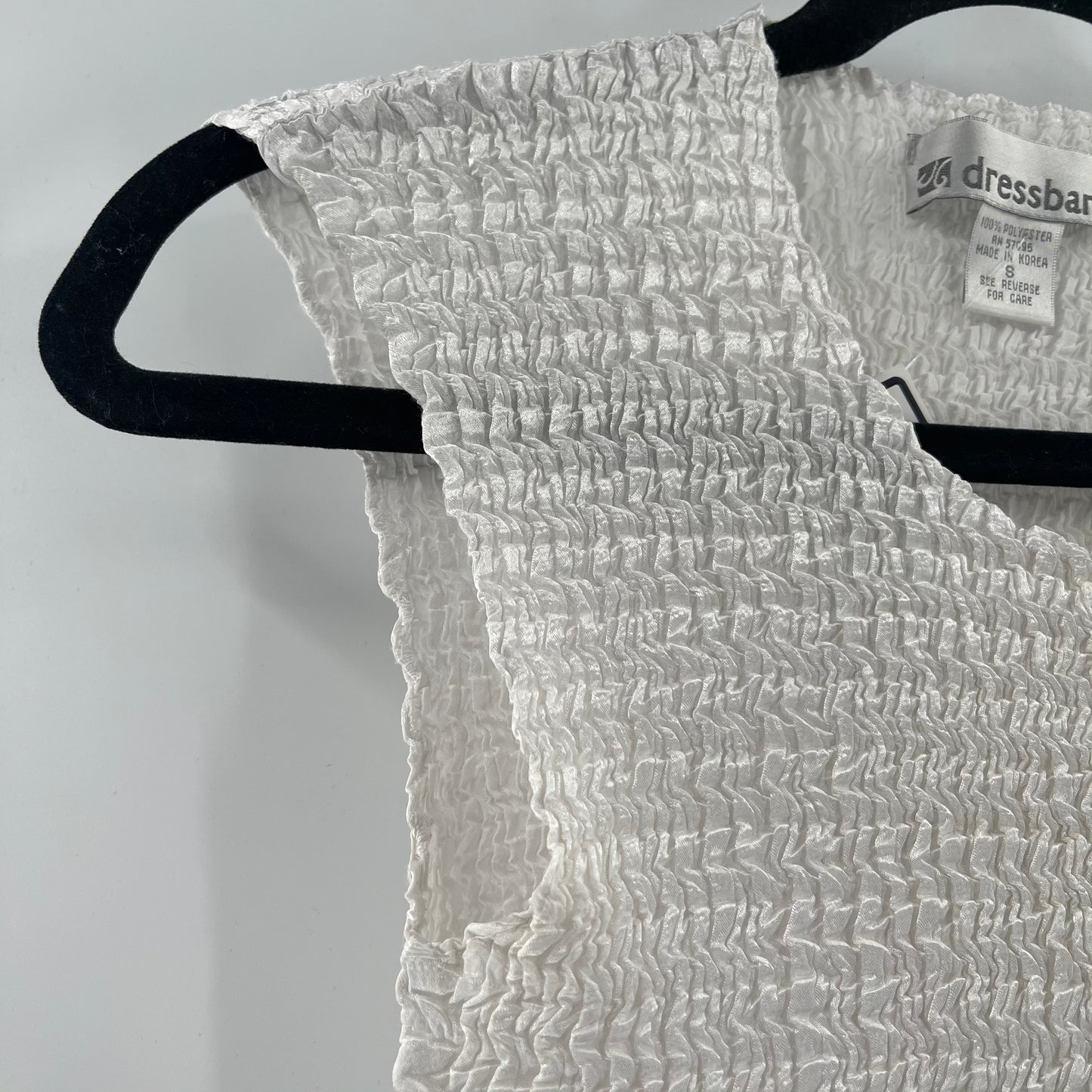 Vintage White Popcorn Tank (S)