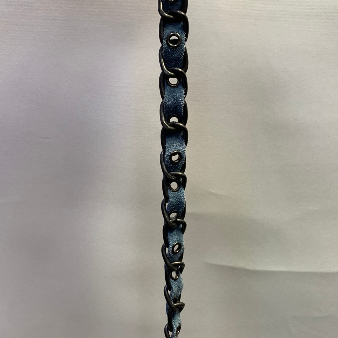 Free People Jean Blue Chain Belt
