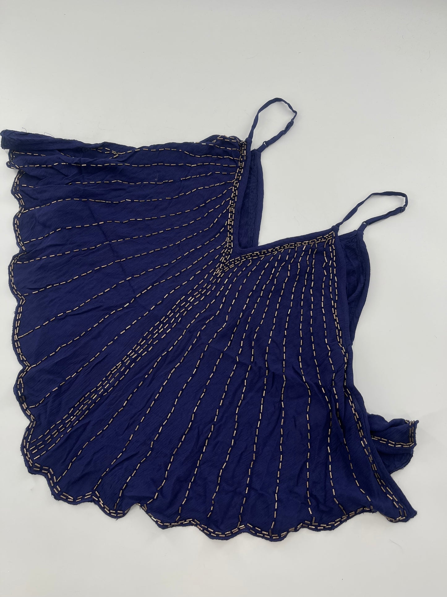 Free People Navy Beaded Tank (XS)