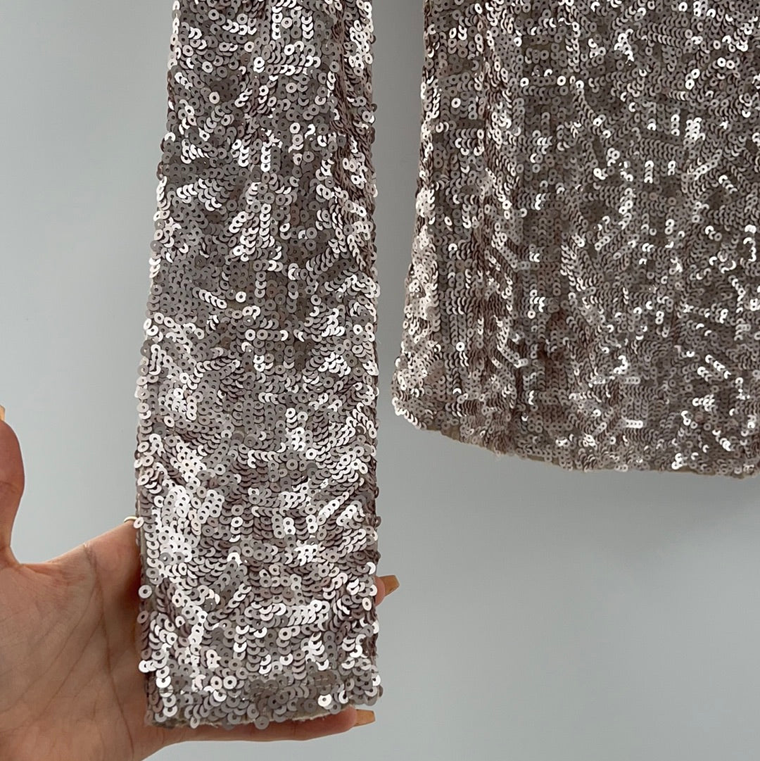Free People Sequined Turtle Neck (S)