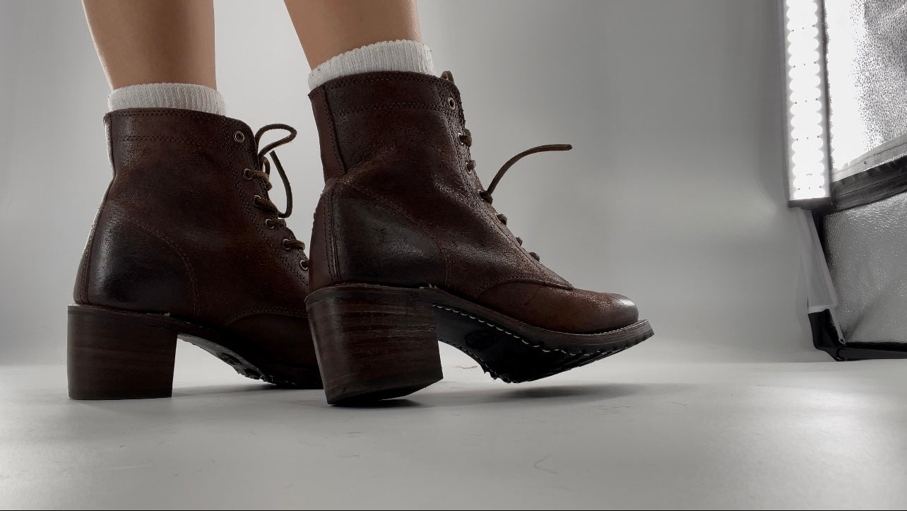 Frye Sabrina 6G Lace Up in Dark Brown (9)
