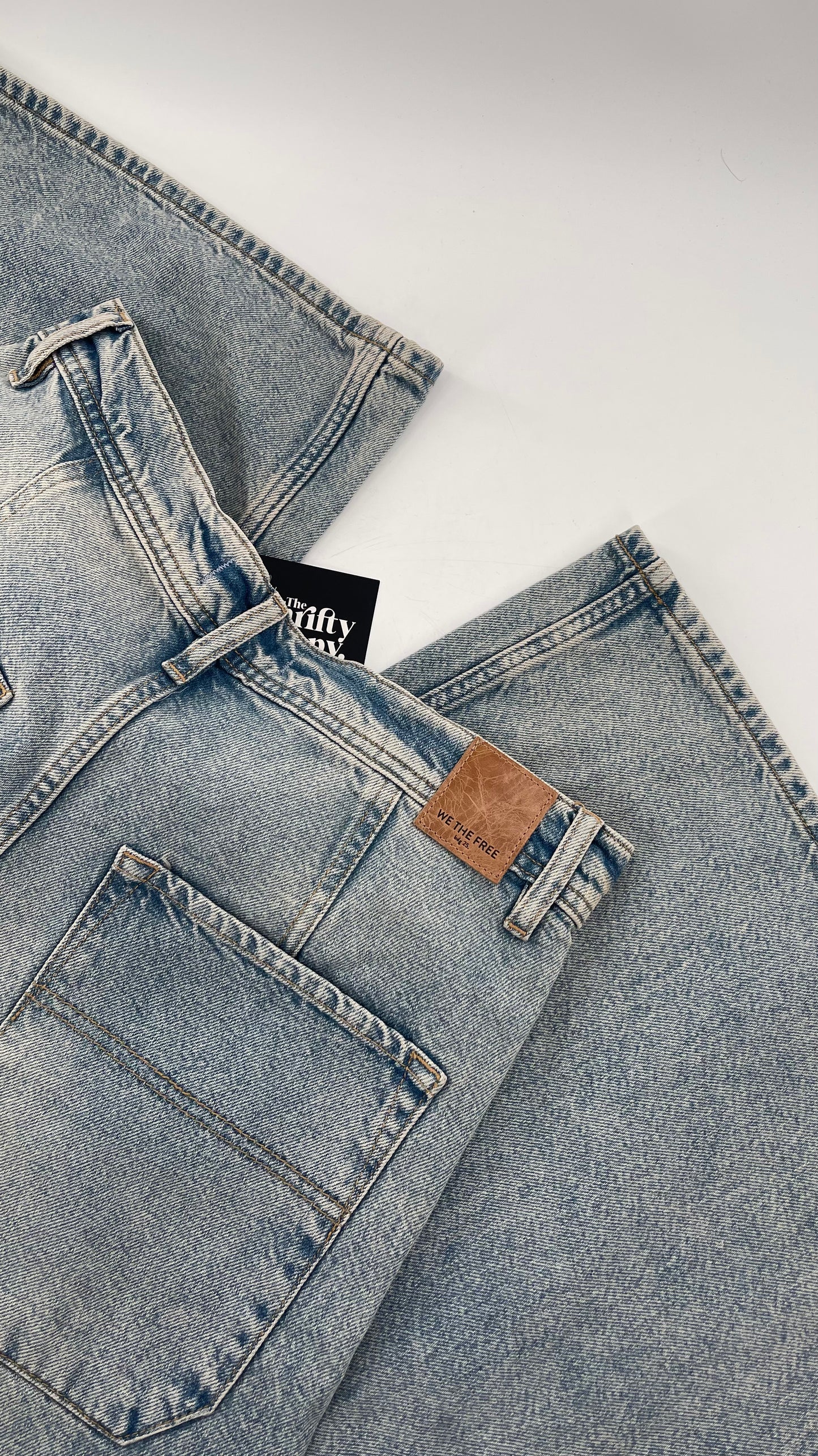 Free People Light Wash Wide Leg Jeans (27)