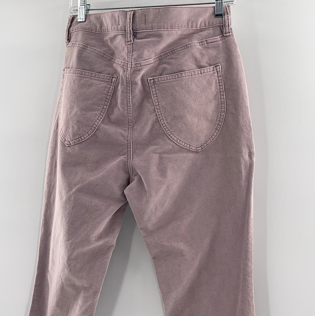 Free People Lilac Button Up Corduroy Jeans (Size 29)