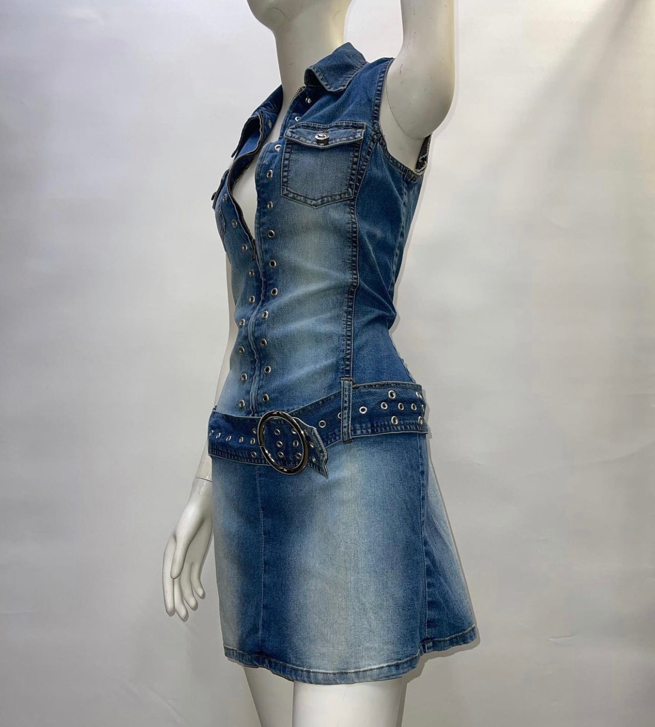 Vintage Younique Jeans Dress (SzS)