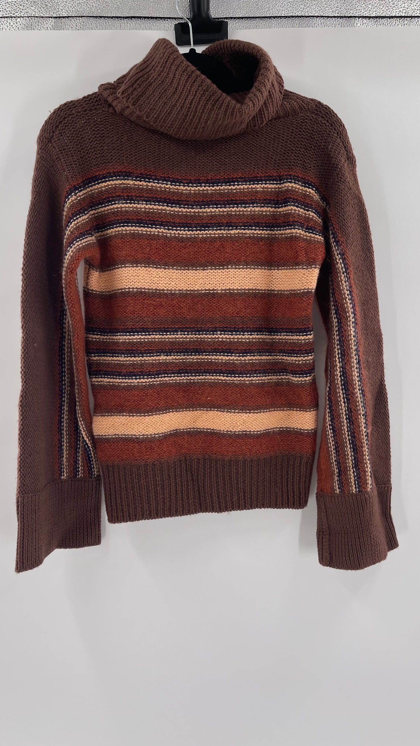 GALMILA Anthropologie Brown Striped Sweater (Medium)