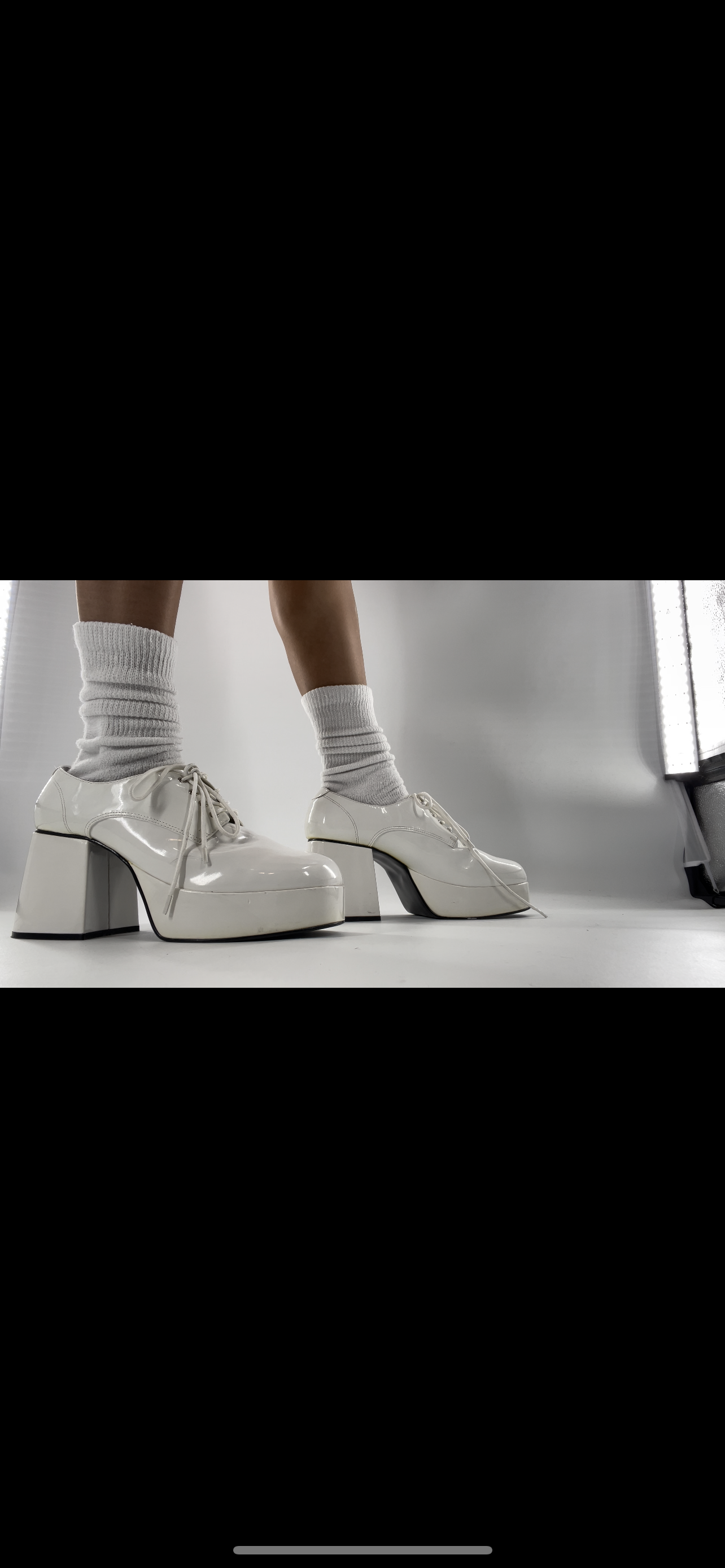 Funtasma White Platform Oxfords (M)