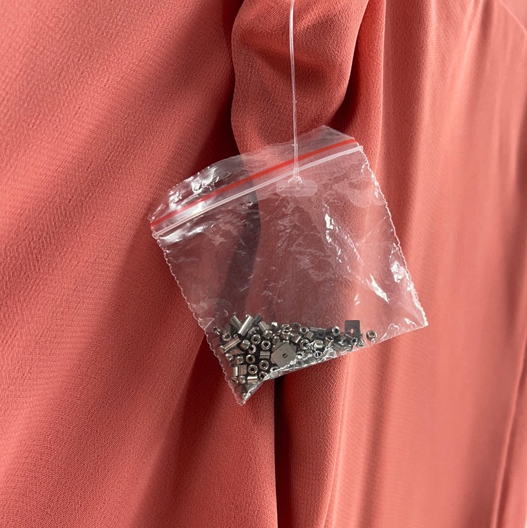White House Black Market - Salmon Beaded Sleeveless Spaghetti Strap Mini Dress (Size XXSmall)