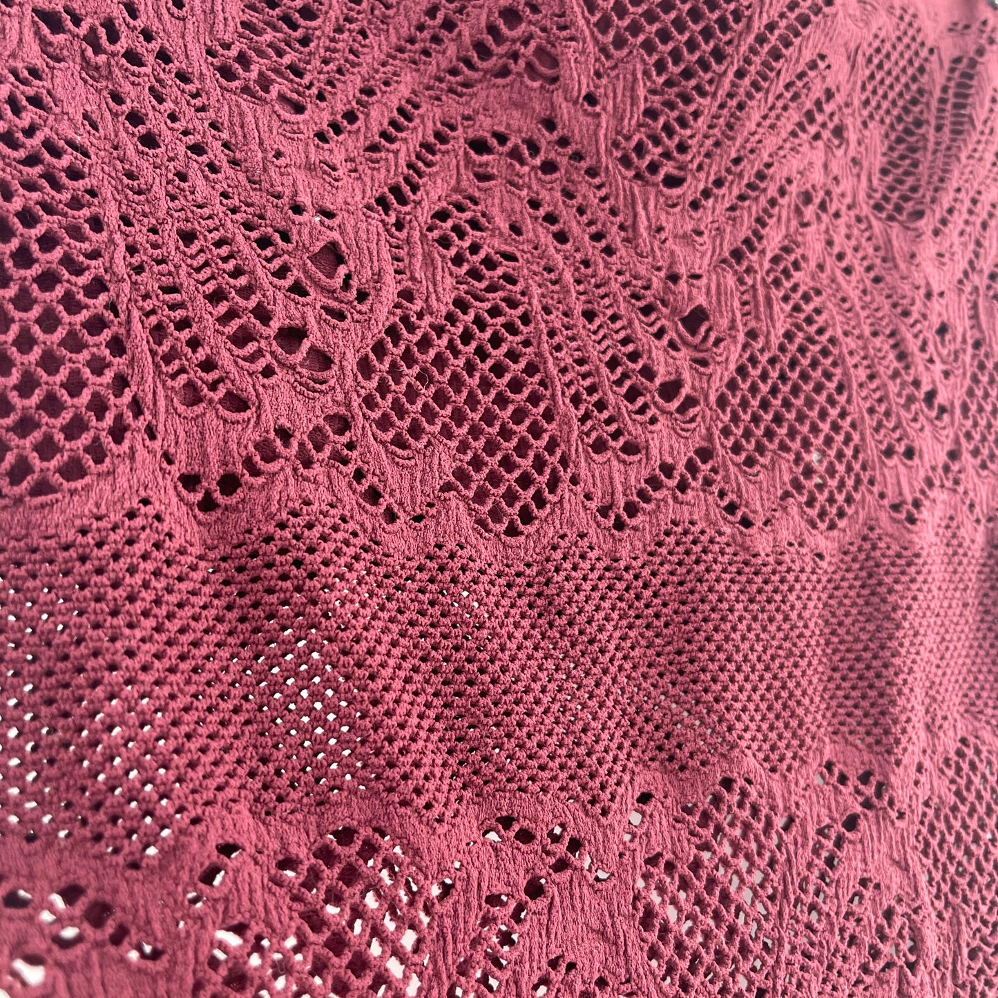 Intimately Free People Burgundy Lace Tube Top (XS)