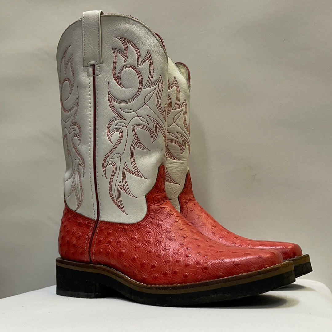 Durango Leather Boots Full Quill Ostrich Boots Vintage