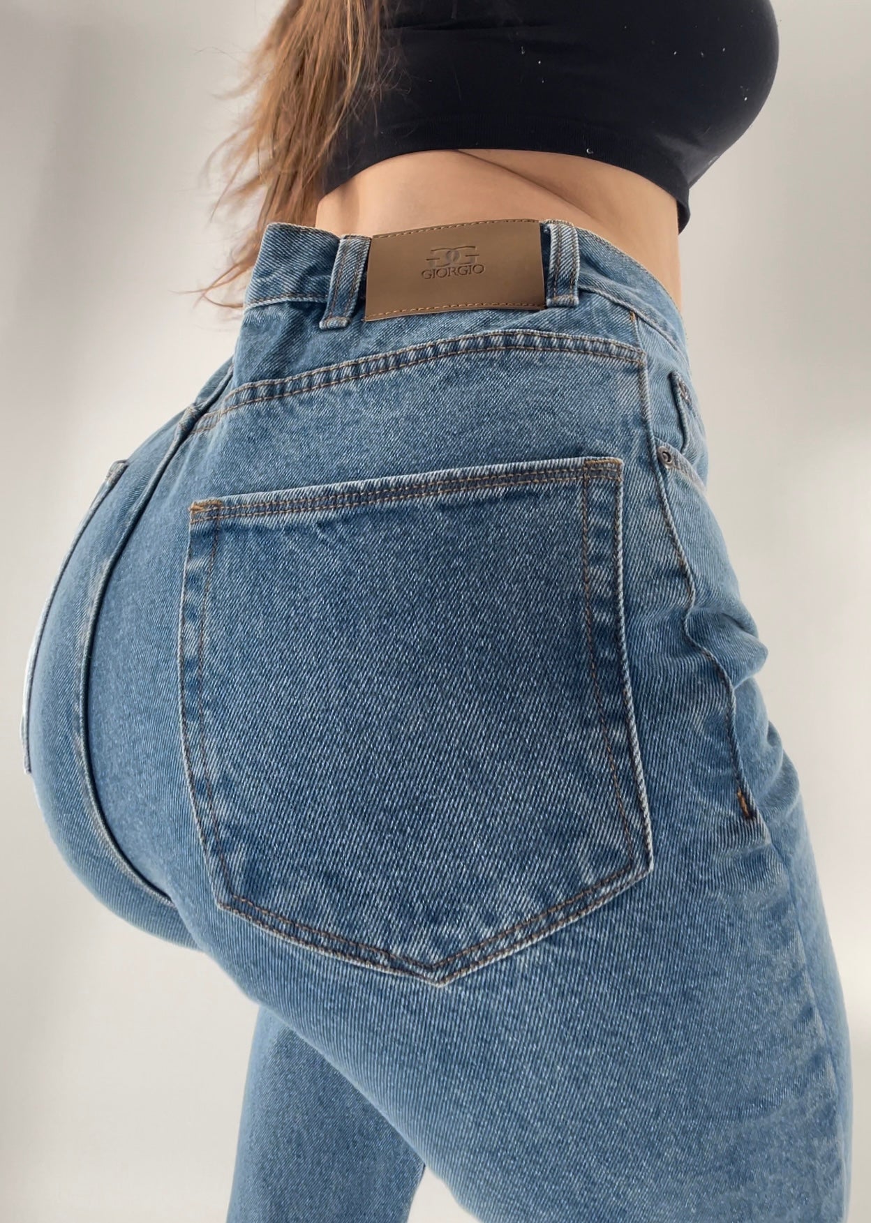Deadstock Vintage Giorgio Light Wash Denim Straight Leg Jeans Size 30/30
