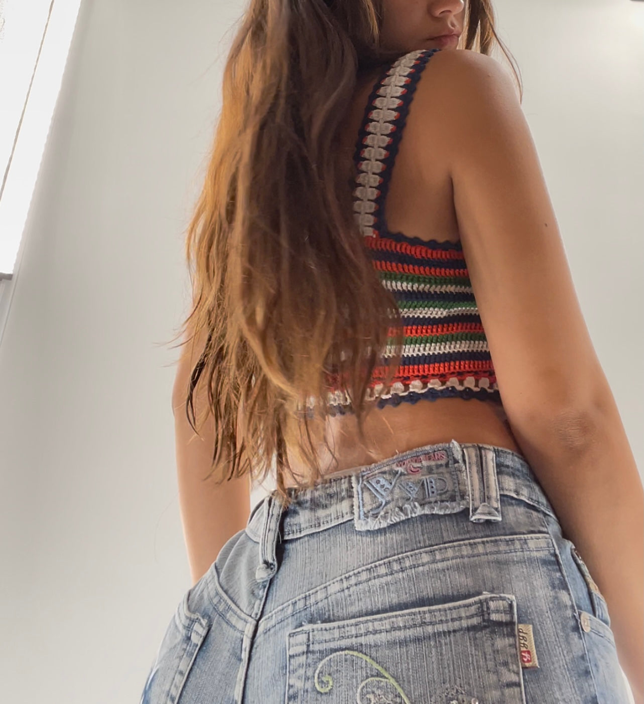 Moth Crochet Bustier Tank (XS)