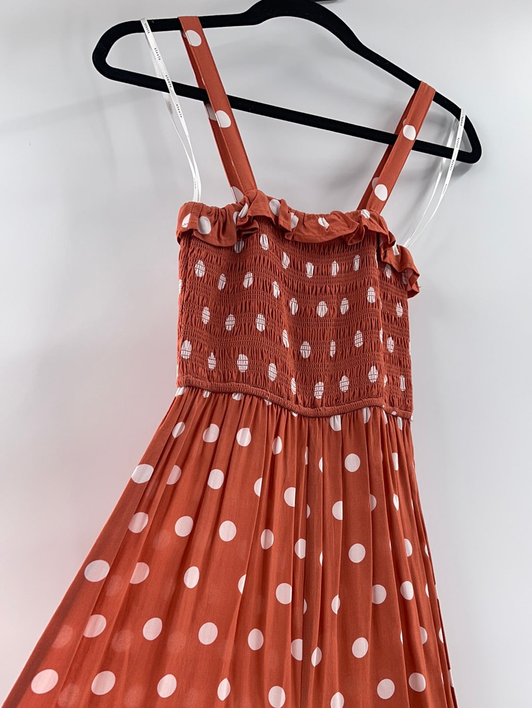 Steele Salmon Polka Dot Jumpsuit (S)