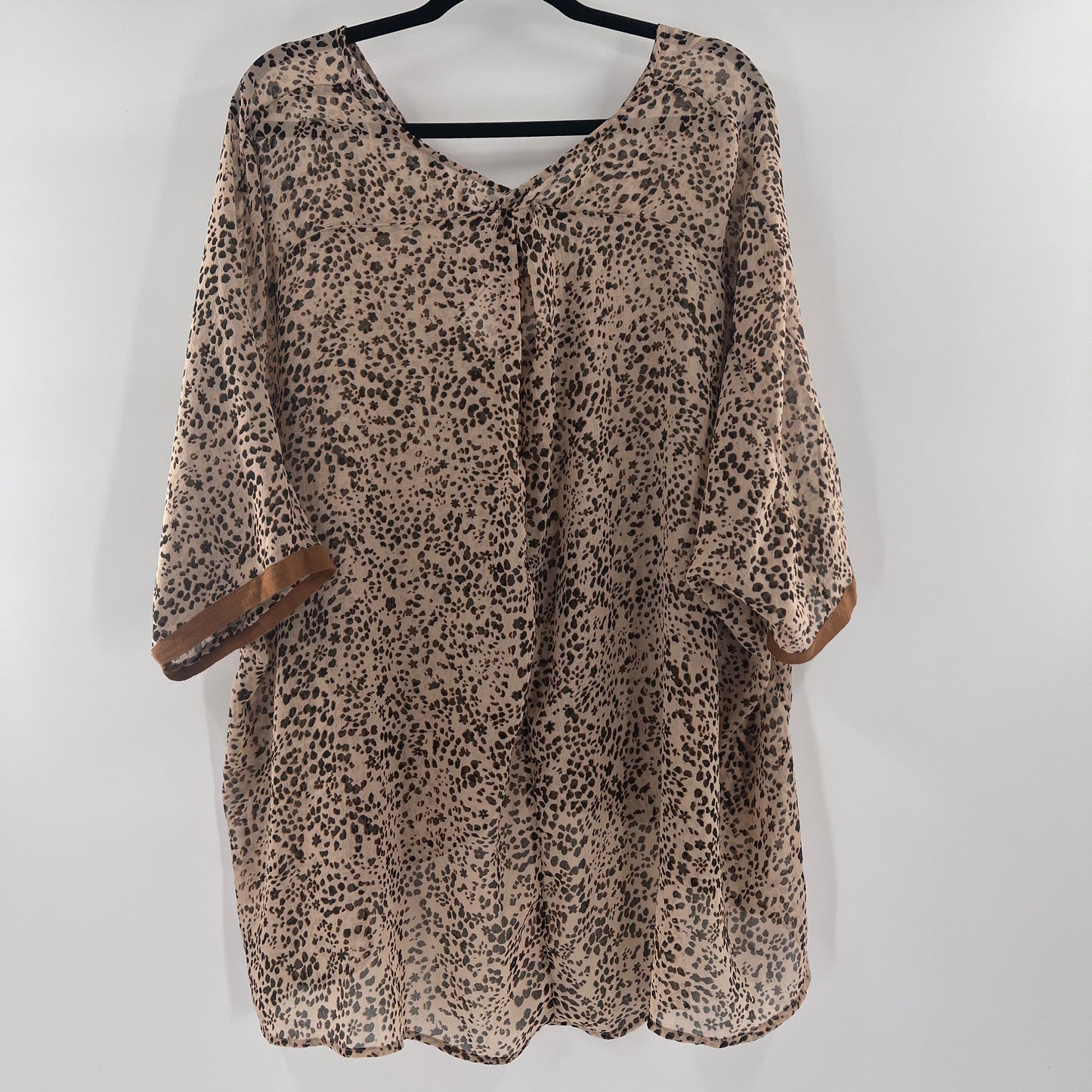 Free People Cheetah Print Blouse (S)