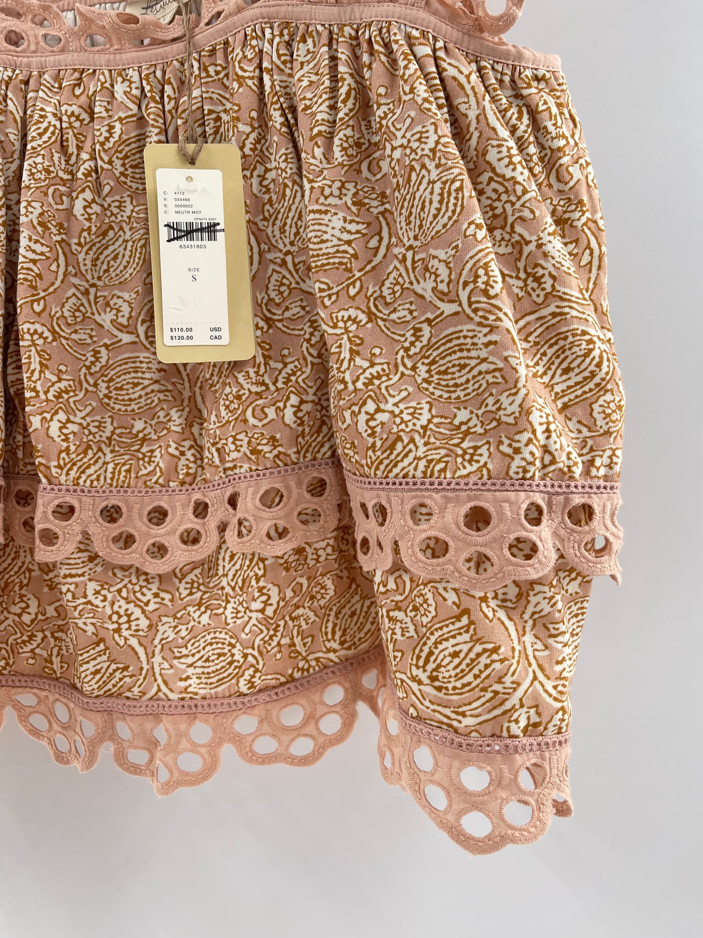 Anthropologie Let me Be Delicate Ruffle Sleeve Tank (Small)