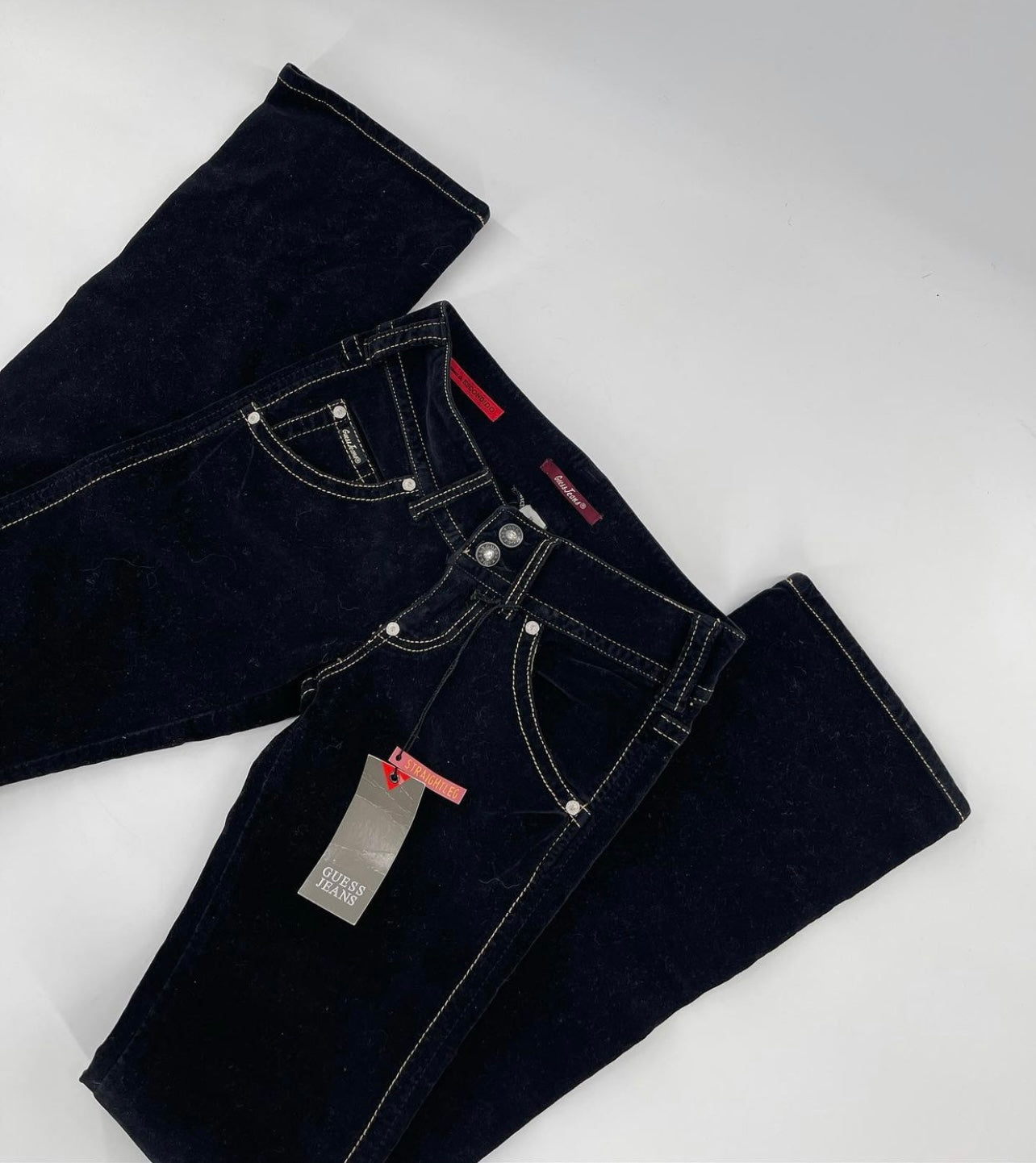 Guess Black Velvet Flares (Sz24)