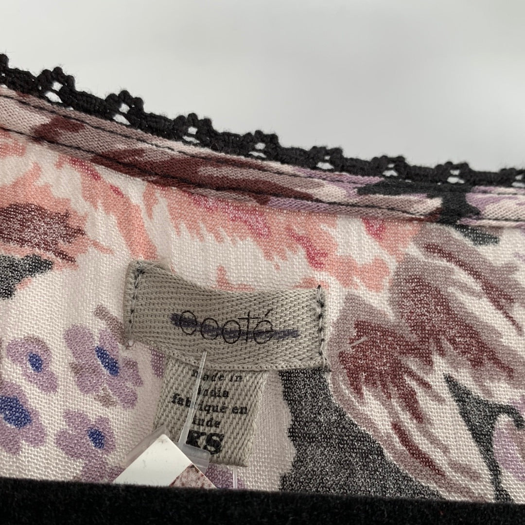 Urban Outfitters Ecote Floral High Low Mini Dress (Size XS)