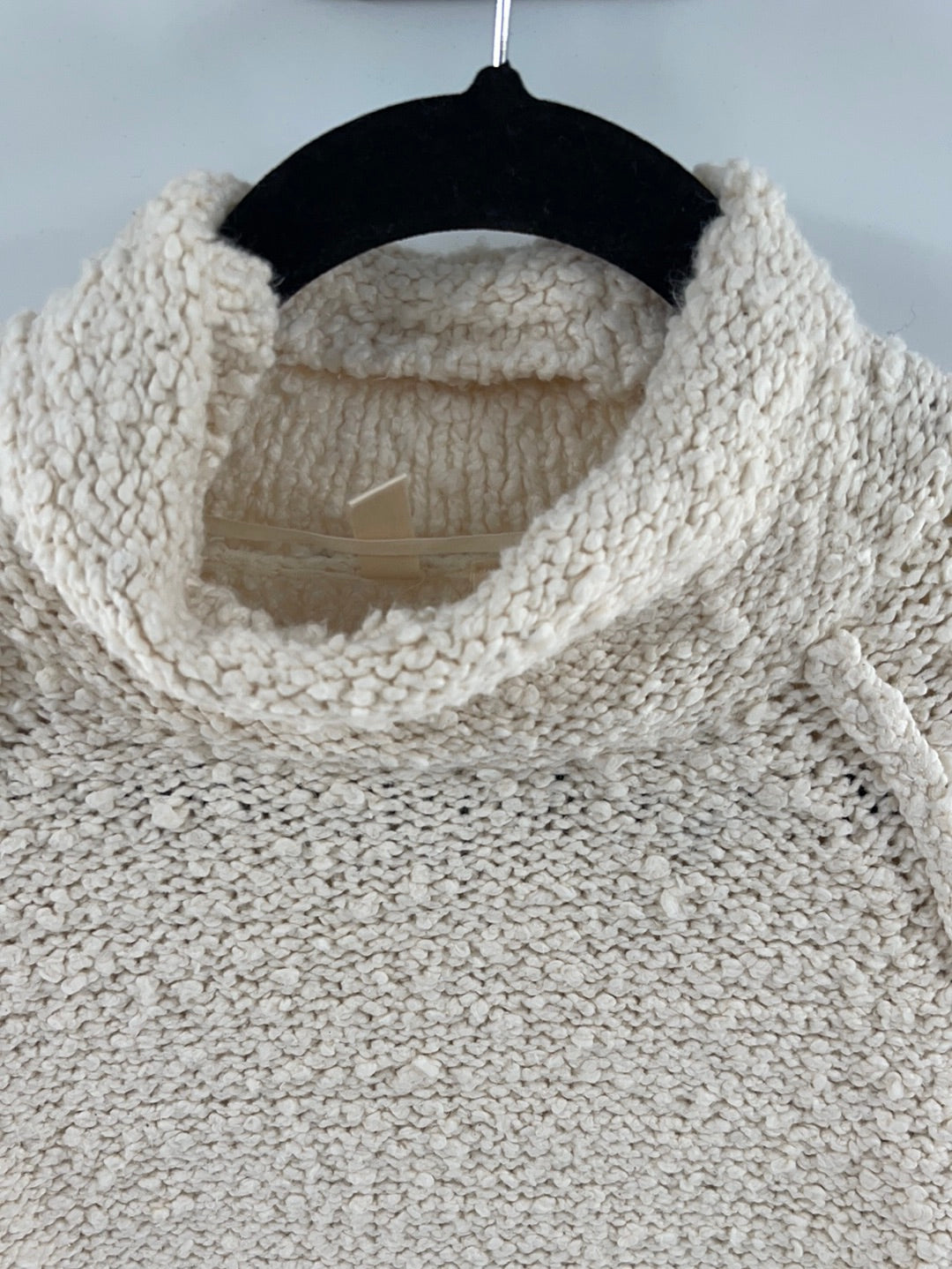 Anthropologie- Moth - Cream Mock Neck (Size XS)