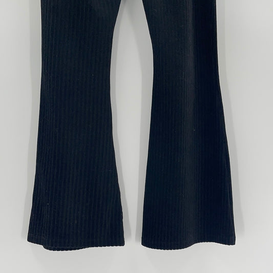 Black Elastic Waist Urban Outfitters Ribbed Velvet / Corduroy Pants (Size Small)
