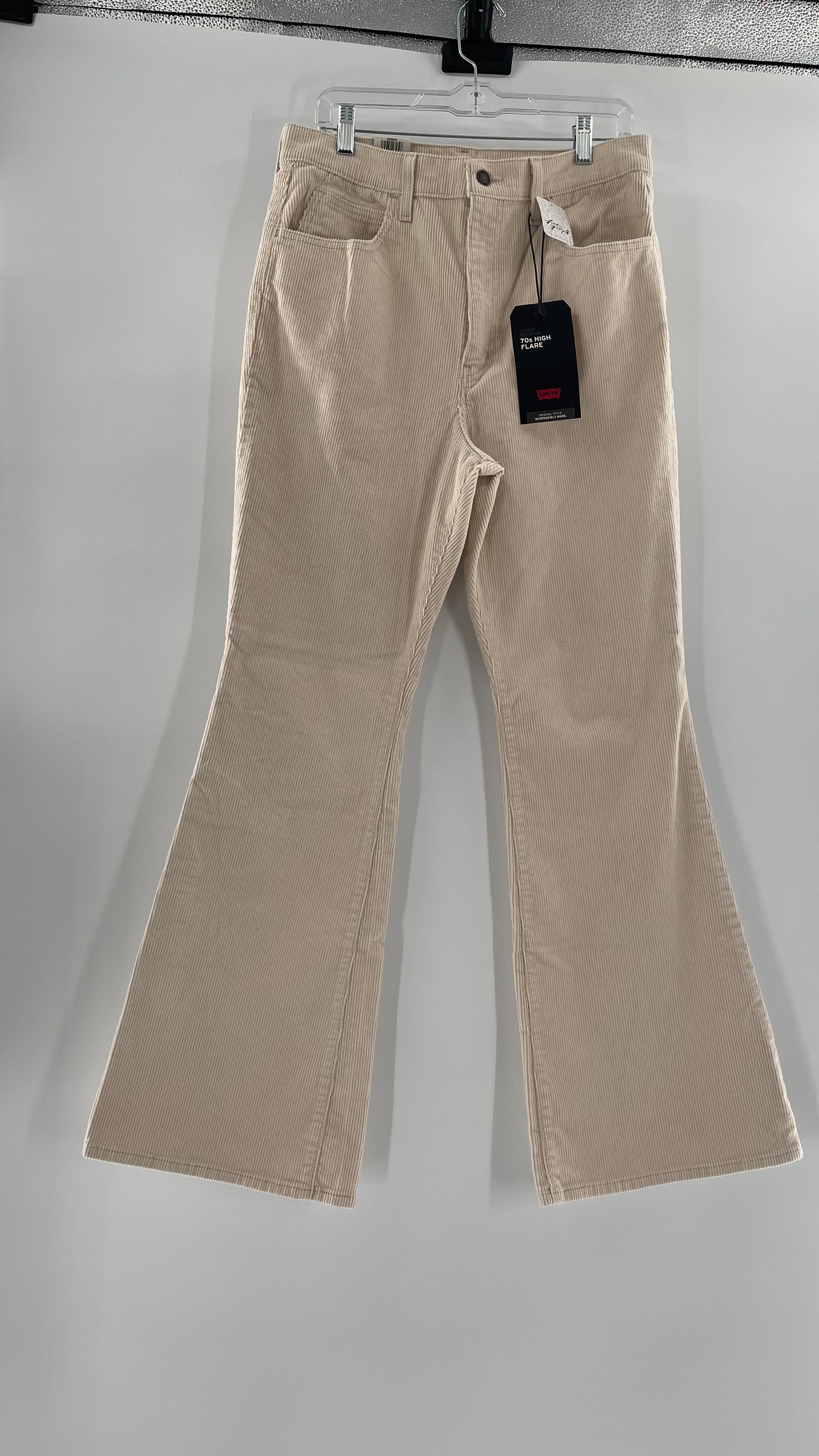 Free People Off White Corduroys 70s High Flare (31)