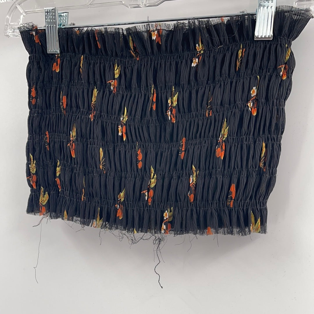 Pins and Needles Black Smocked Tube Top (XS)