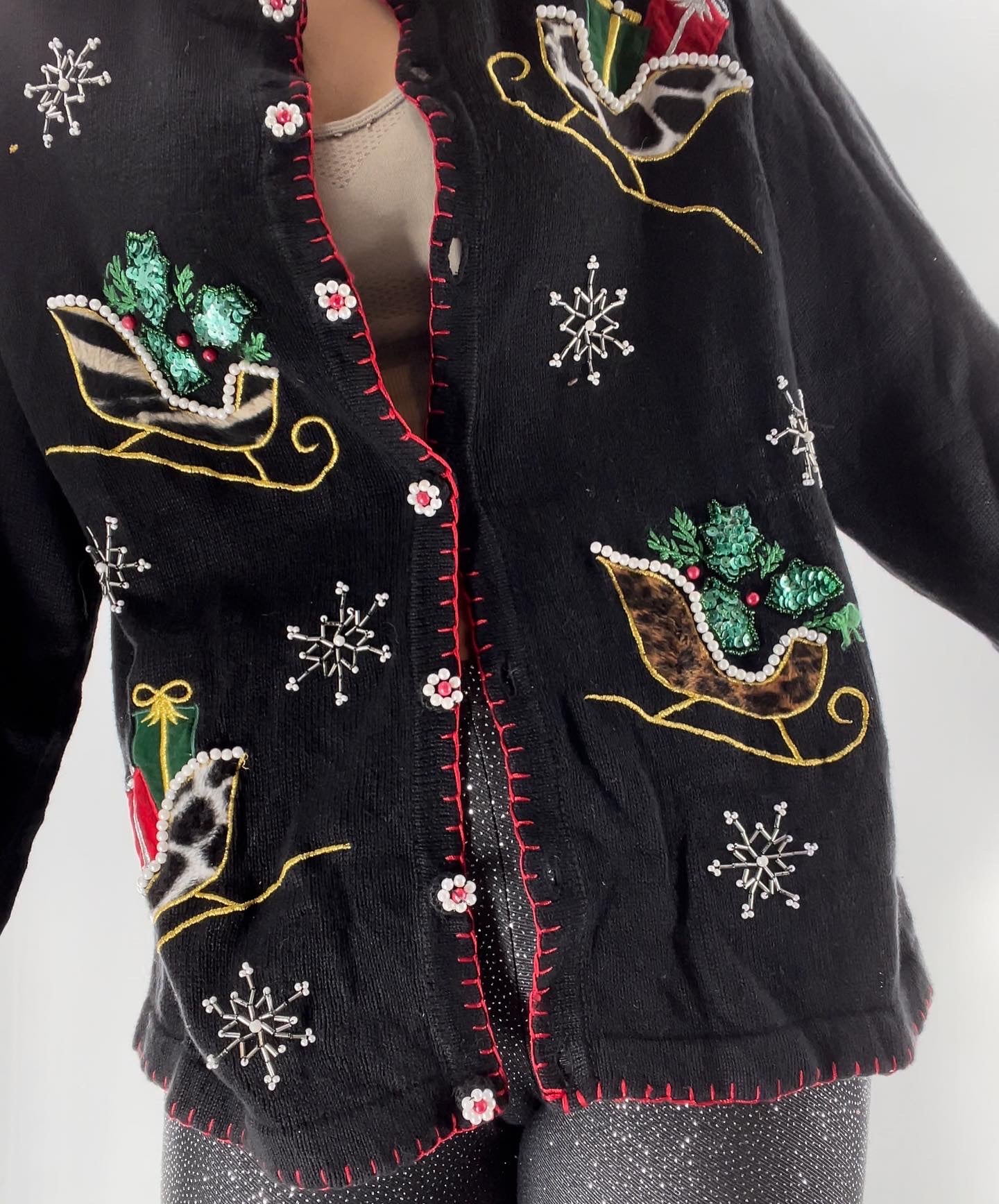 Urban Outfitters Wild Side Holiday Sweater (Medium)