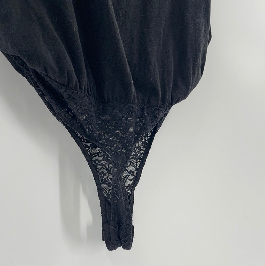 Intimately Free People Black Jersey Bodysuit